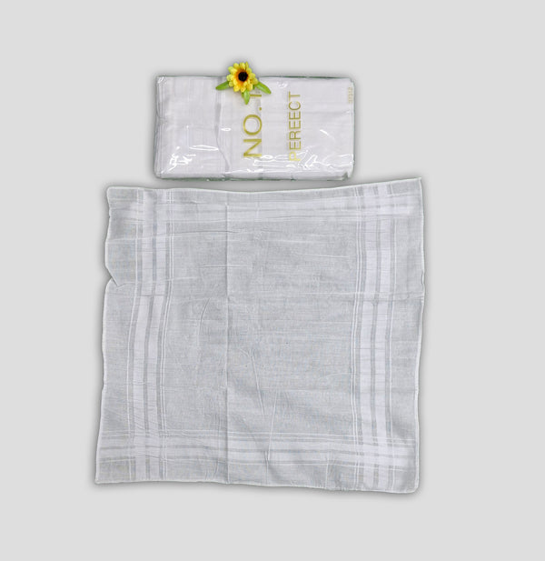 Perfect No. 1 White Pure Cotton Handkerchief