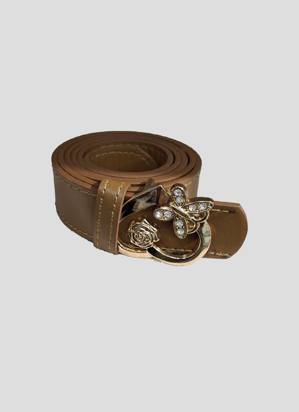 Wide leather ladies belt 3.2
