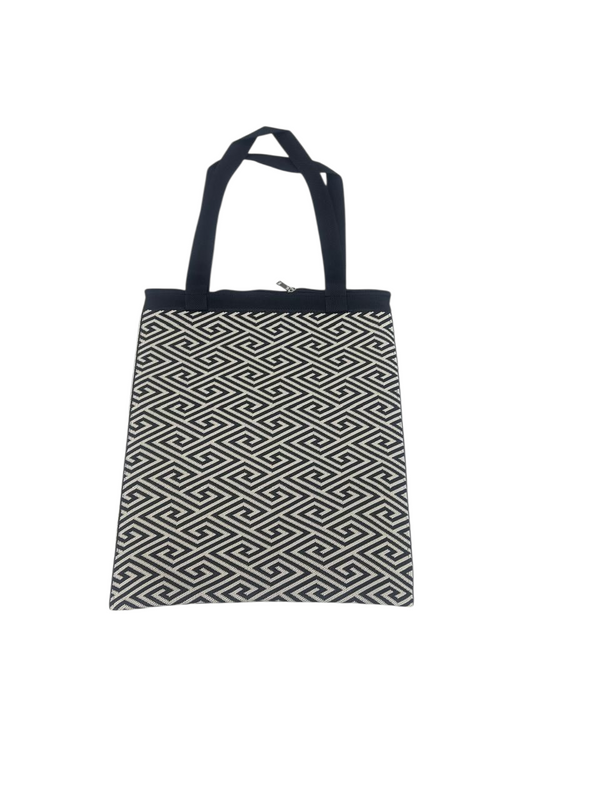 Zipper knit tote bags