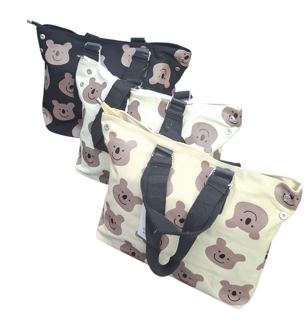 Sunny bear canvas tote