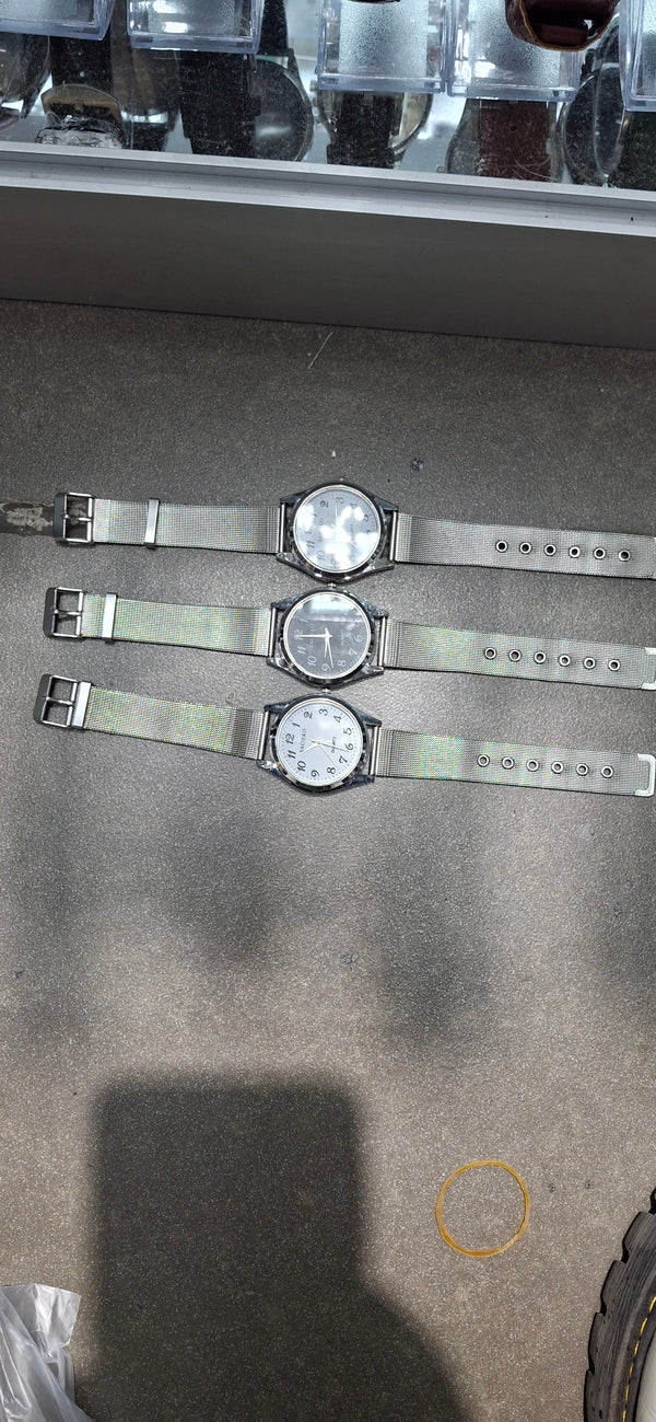 Silver bracelet watches